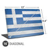 Greece Flag Distressed Universal Laptop 16in (13 x 9.4in) Skin