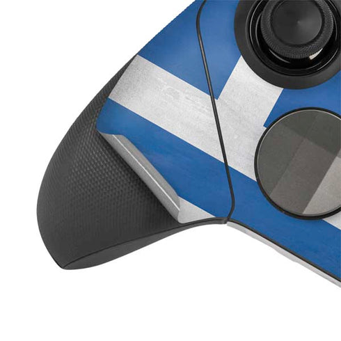 Greece Flag Distressed Xbox Elite Wireless Controller Series 2 Skin