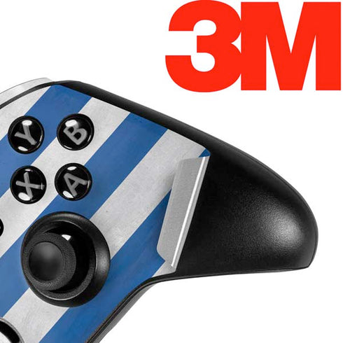 Greece Flag Distressed Xbox One Elite Controller Skin