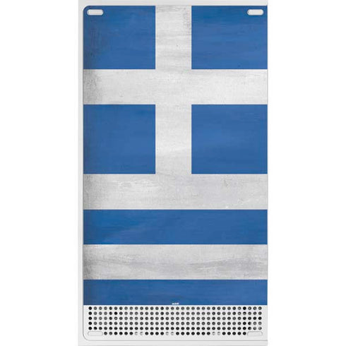 Greece Flag Distressed Xbox Series S Bundle Skin