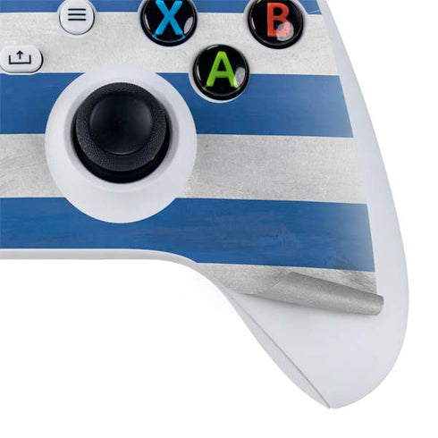 Greece Flag Distressed Xbox Series S Bundle Skin