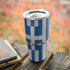 Greece Flag Distressed Yeti 30oz Rambler Tumbler Skin