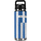 Greece Flag Distressed YETI Rambler 26oz Bottle Skin