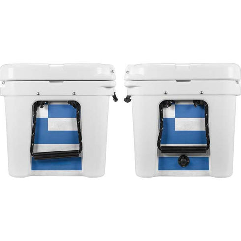 Greece Flag Distressed YETI Tundra 45 Hard Cooler Skin