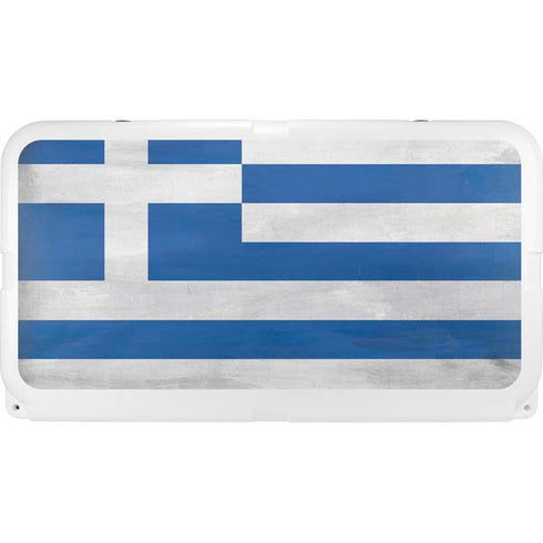 Greece Flag Distressed YETI Tundra 65 Hard Cooler Skin