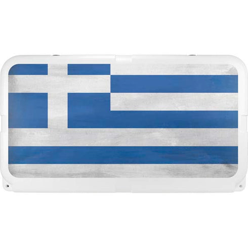 Greece Flag Distressed YETI Tundra 75 Hard Cooler Skin