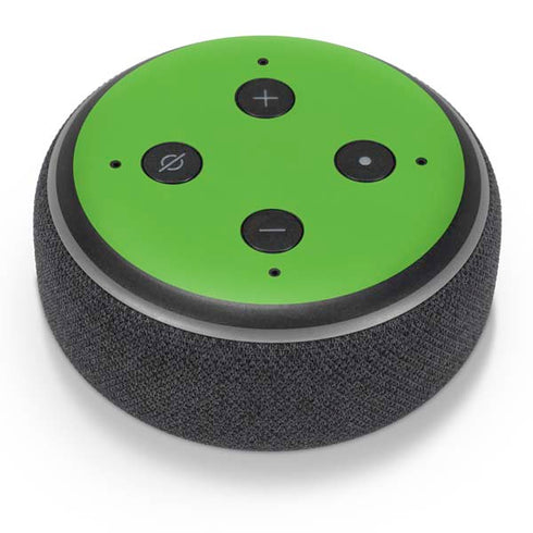 Green Solid Amazon Echo Dot Skin
