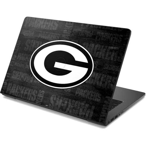 NFL Green Bay Packers Black & White Dell Chromebook Skin
