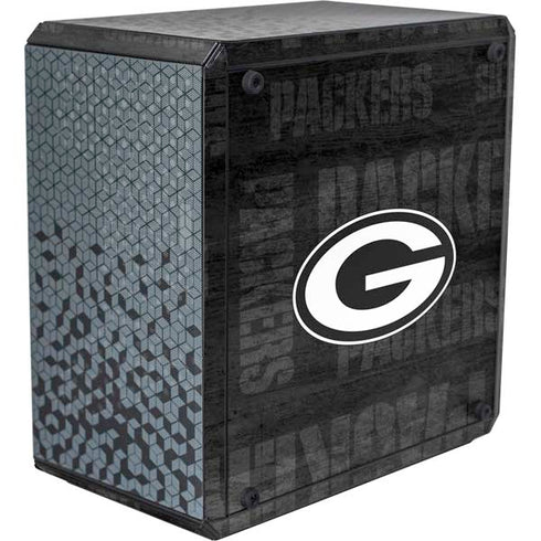 NFL Green Bay Packers Black & White Cooler Master MasterBox Q300L Mini Tower Skin