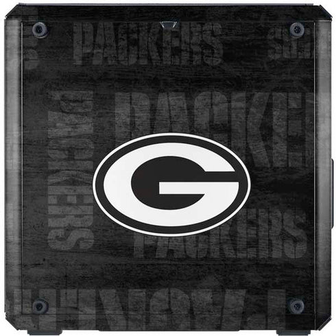 NFL Green Bay Packers Black & White Cooler Master MasterBox Q300L Mini Tower Skin