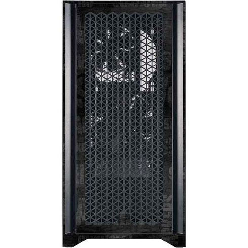 NFL Green Bay Packers Black & White Corsair 4000D Tempered Glass Mid-Tower ATX Case Skin