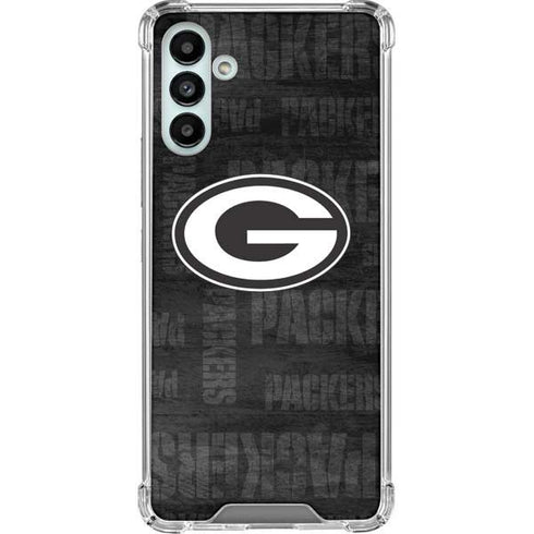 NFL Green Bay Packers Black & White Galaxy A13 5G Clear Case