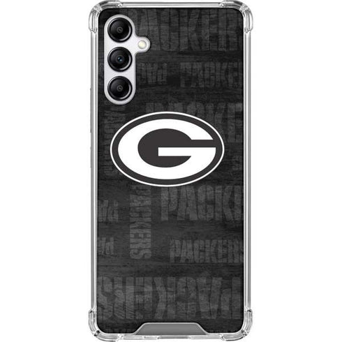 NFL Green Bay Packers Black & White Galaxy A14 5G Clear Case
