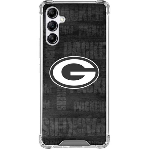 NFL Green Bay Packers Black & White Galaxy A15 5G Clear Case