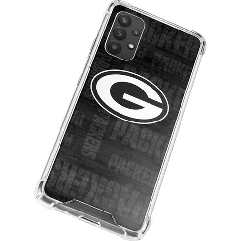 NFL Green Bay Packers Black & White Galaxy A32 5G Clear Case