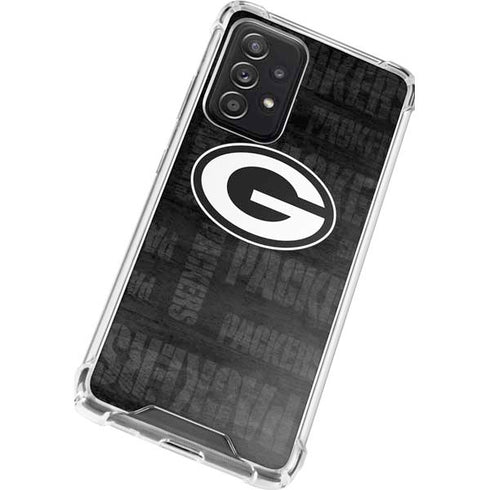 NFL Green Bay Packers Black & White Galaxy A52 5G Clear Case
