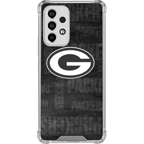 NFL Green Bay Packers Black & White Galaxy A53 5G Clear Case
