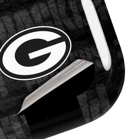 NFL Green Bay Packers Black & White Galaxy Buds Pro Skin