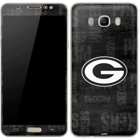 NFL Green Bay Packers Black & White Galaxy J7 Skin