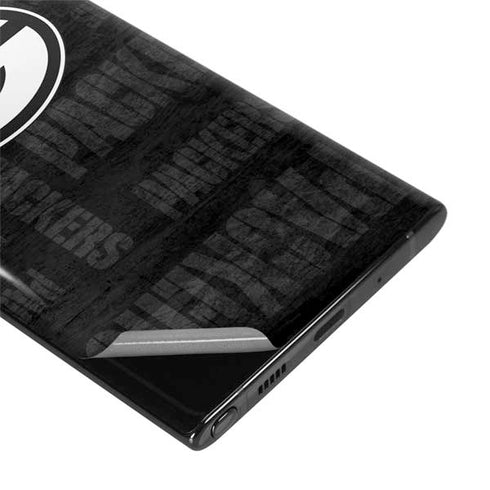 NFL Green Bay Packers Black & White Galaxy Note 10 Skin