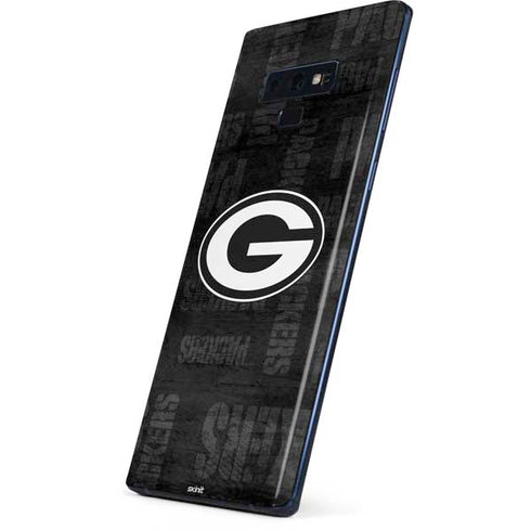 NFL Green Bay Packers Black & White Galaxy Note 9 Skin