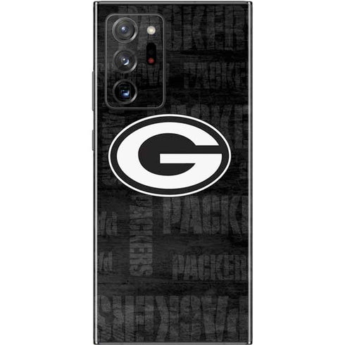 NFL Green Bay Packers Black & White Galaxy Note20 Ultra 5G Skin
