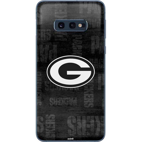 NFL Green Bay Packers Black & White Galaxy S10e Skin