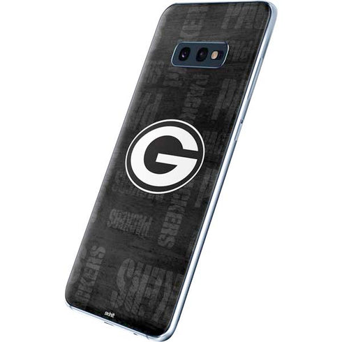 NFL Green Bay Packers Black & White Galaxy S10e Skin