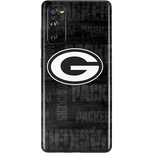 NFL Green Bay Packers Black & White Galaxy S20 Fan Edition Skin
