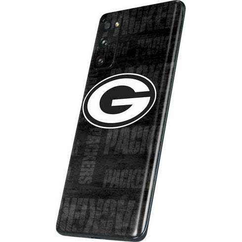 NFL Green Bay Packers Black & White Galaxy S20 Fan Edition Skin