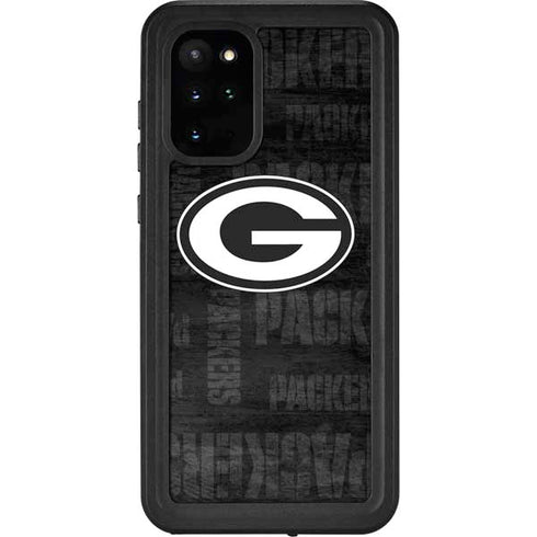 NFL Green Bay Packers Black & White Galaxy S20 Plus Waterproof Case