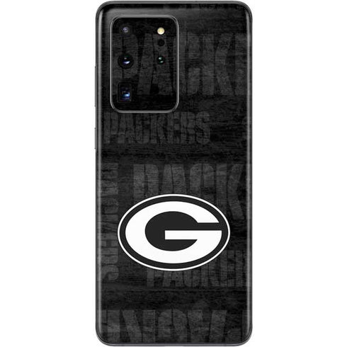 NFL Green Bay Packers Black & White Galaxy S20 Ultra 5G Skin