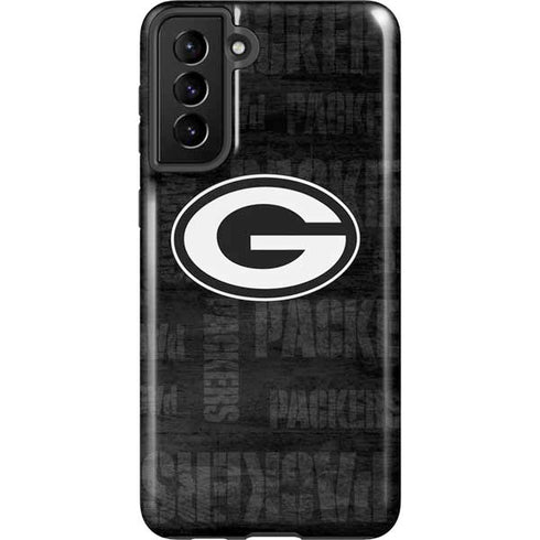 NFL Green Bay Packers Black & White Galaxy S21 FE Pro Case