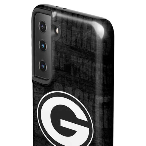 NFL Green Bay Packers Black & White Galaxy S21 FE Pro Case