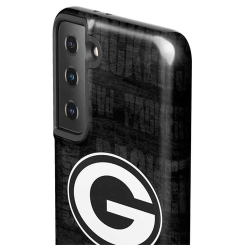 NFL Green Bay Packers Black & White Galaxy S21 Plus 5G Pro Case