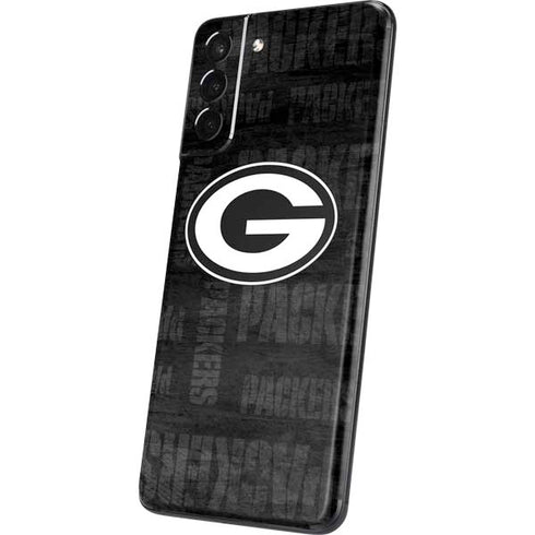 NFL Green Bay Packers Black & White Galaxy S21 Plus 5G Skin