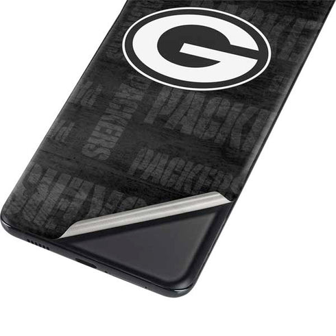 NFL Green Bay Packers Black & White Galaxy S21 Plus 5G Skin