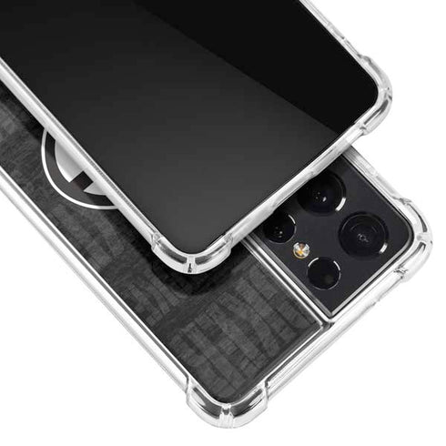 NFL Green Bay Packers Black & White Galaxy S21 Ultra 5G Clear Case