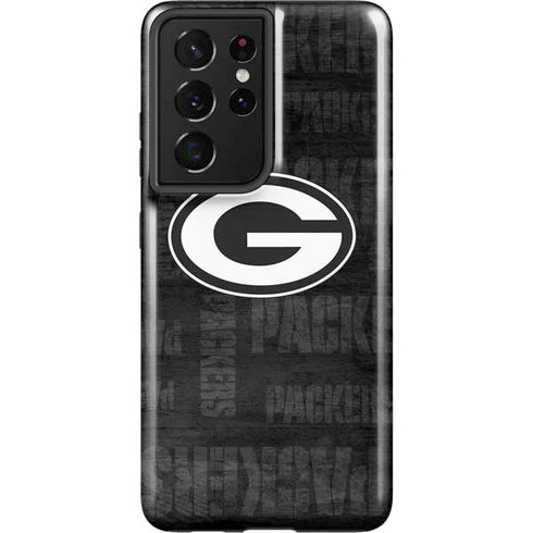 NFL Green Bay Packers Black & White Galaxy S21 Ultra 5G Pro Case