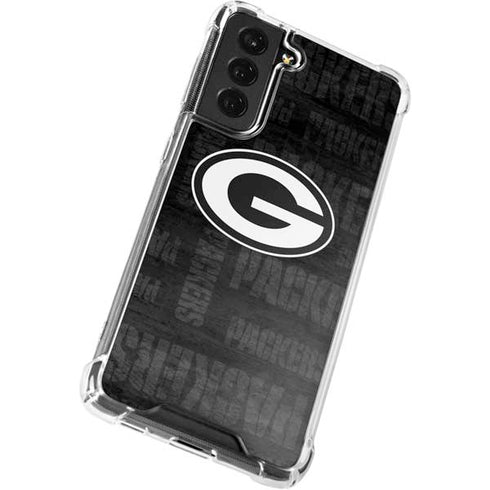 NFL Green Bay Packers Black & White Galaxy S22 Plus Clear Case