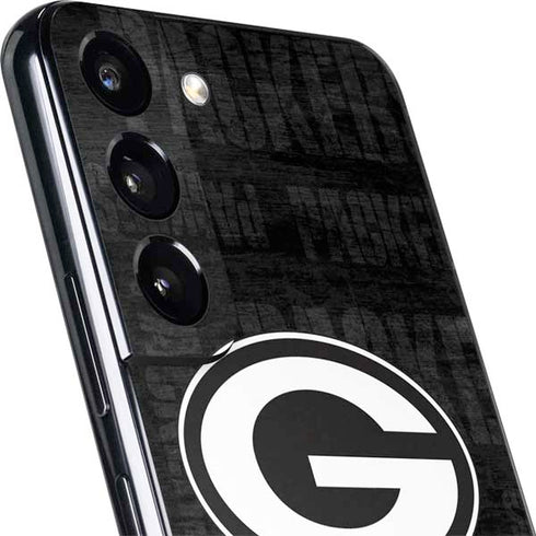 NFL Green Bay Packers Black & White Galaxy S22 Plus Skin