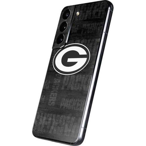 NFL Green Bay Packers Black & White Galaxy S22 Skin
