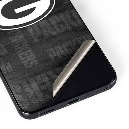 NFL Green Bay Packers Black & White Galaxy S22 Skin