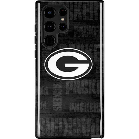 NFL Green Bay Packers Black & White Galaxy S22 Ultra Pro Case