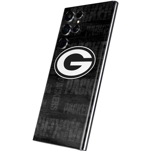NFL Green Bay Packers Black & White Galaxy S22 Ultra Skin