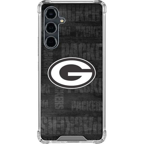 NFL Green Bay Packers Black & White Galaxy S23 FE Clear Case