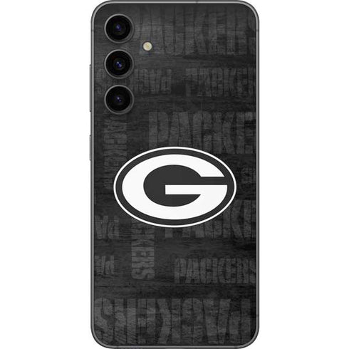 NFL Green Bay Packers Black & White Galaxy S23 FE Skin
