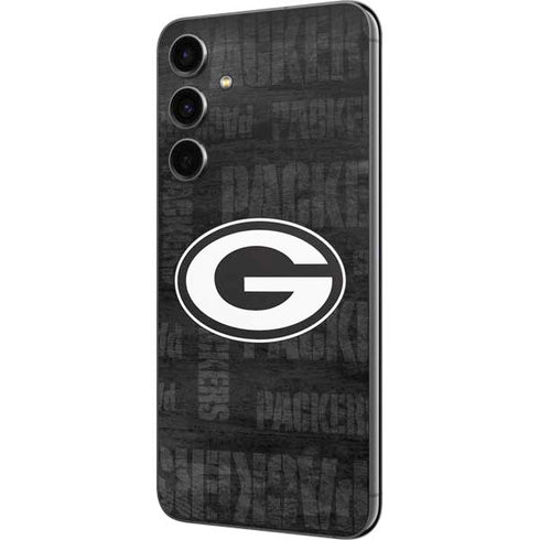 NFL Green Bay Packers Black & White Galaxy S23 FE Skin