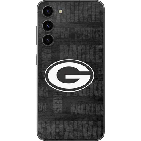 NFL Green Bay Packers Black & White Galaxy S23 Plus Skin