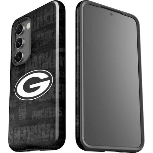 NFL Green Bay Packers Black & White Galaxy S23 Pro Case